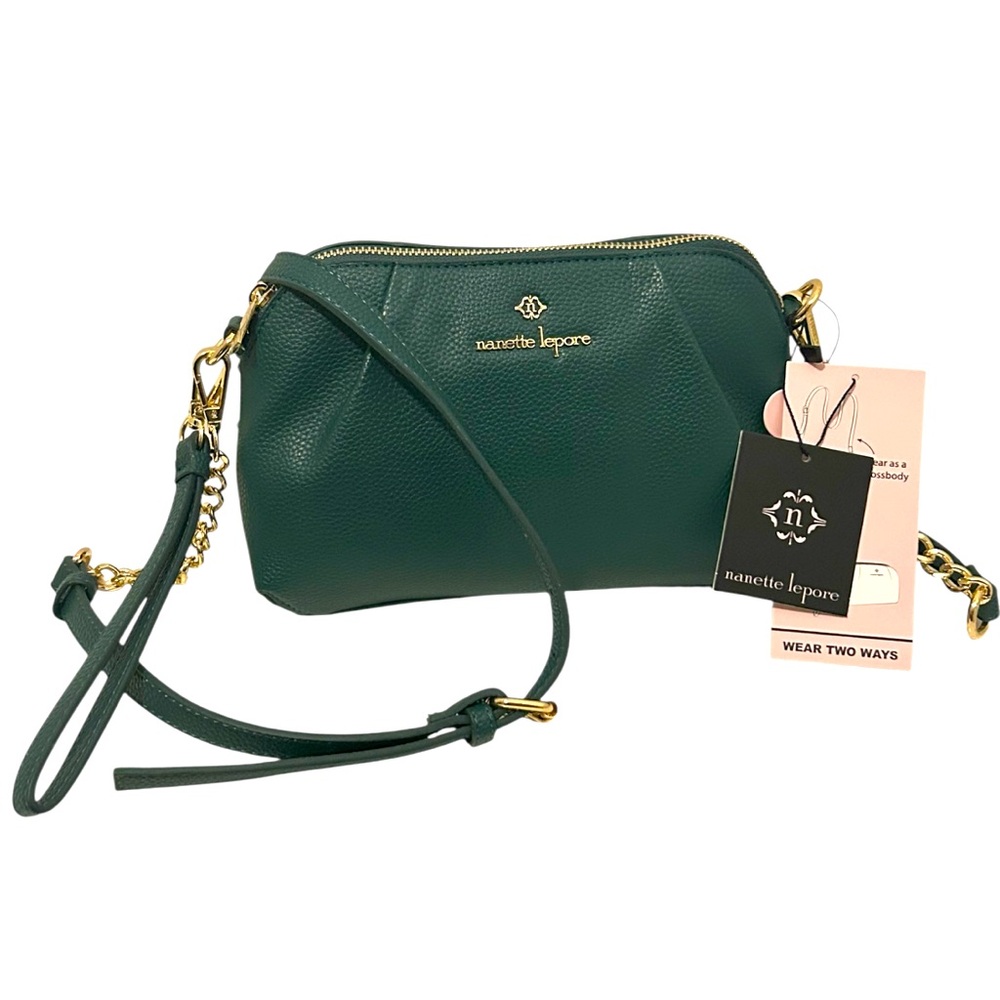 Nanette Lapore Dark Green Crossbody & Grinch Mug - Picture 2 of 9